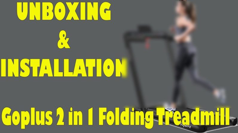 Goplus 2 in 1 Folding Treadmill 2021 Unboxing & Installation
