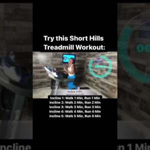 30 Minute Short Hills Walk/Run Treadmill Workout! Follow Along - Link in Description #shorts
